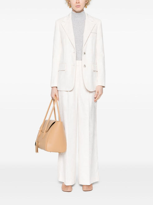 corduroy straight-leg trousers